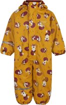 CeLaVi - Regenpak met fleece voor kinderen - Vos - Mineraal geel - maat 110 (110-116cm)