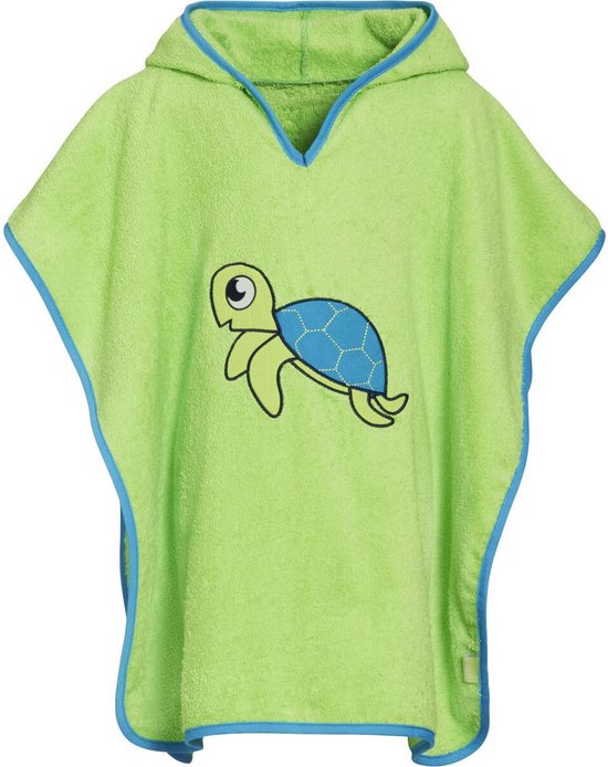 Poncho Playshoes Schildpad-green - S