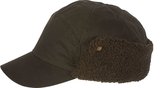 Hatland Timber Waxed Cotton - bonnet d'hiver - ciré - cache-oreilles - marron - taille M