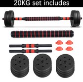 Verstelbare halterset - dumbbells - halter - bodypumpset - 20KG