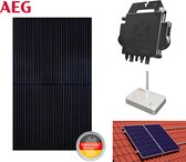 Pakket 2 stuks AEG 330wp Glas/Glas - APSystems DS3-L micro omvormer - Schuin dak - Portrait