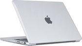 Lunso Geschikt voor MacBook Pro 16 inch M1/M2 (2021-2023) cover hoes - case - Glanzend Transparant
