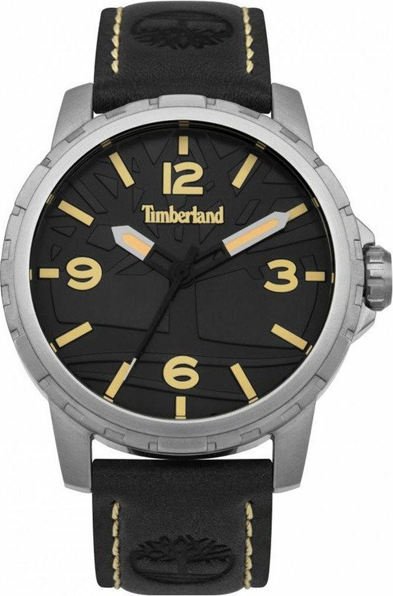 Timberland - Clarkson - Horloge - Heren - 15257JS-02 - Zwart - 44mm - Quartz - Cadeau - Kerst