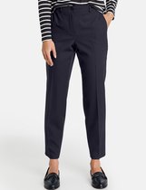 GERRY WEBER Dames 7/8-broek met persplooien Dark Navy-42