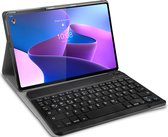 Cazy Lenovo Tab P12 Pro hoes - QWERTZ toetsenbord - Zwart