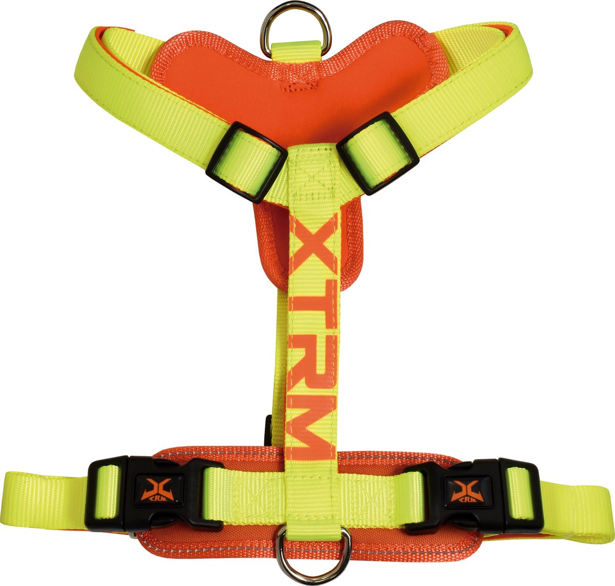 Nayeco X-trm Cronos Neon Flash Hondenharnas Geel 25 mm x 60-100 cm