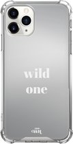 Mirror Case - Wild One - Spiegelhoesje geschikt voor Apple iPhone 11 Pro hoesje - Shockproof case met spiegel en tekst - Spiegel hoesje geschikt voor iPhone 11 Pro case