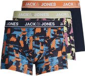 Jack & Jones Heren 3Pack Short 12198142 Navy-XXL