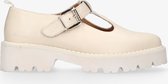 Tango | Bee bold 46-a bone white leather mary jane shoe - bone white sole | Maat: 41