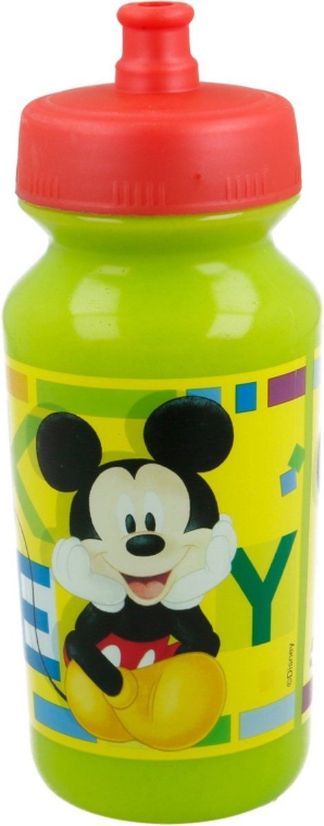 Mickey Mouse plastic drinkfles groen - 340 ml