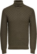 Only & Sons Trui Onskay Life Roll Neck Knit Sl 0338 22020338 Canteen Mannen Maat - XS