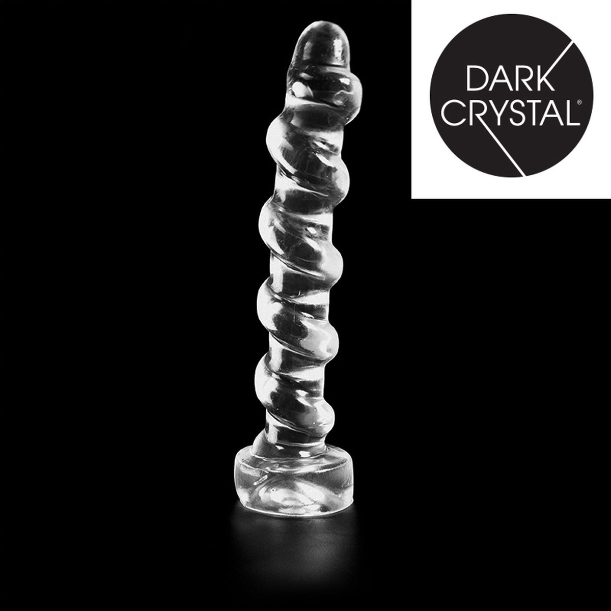 Goedkoopste Dark Crystal - Extra Grote Geribbelde Anaal Dildo 33 x 5 cm - Transparant