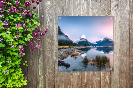 Tuinposters Zonsopgang in Nationaal park Fiordland in Oceanië - 50x50 cm