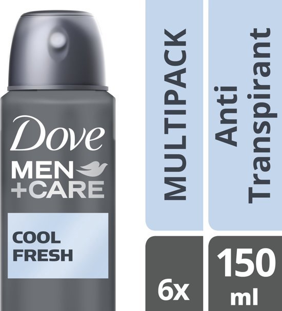 Dove Men+Care Cool Fresh Deodorant Spray - 6 x 150ml - Voordeelverpakking - Dove Men+Care