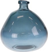 - vaas eenvoud gerecycleerd glas ø33x33cm - dark blue - 33x33x