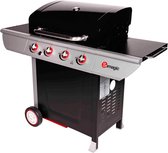 COOKING DEALS - SO MAGIC - MANHATTAN 400GP - Gas BBQ - 4 branders - 2 roosters - 1 bakplaat - (20p) - 72 x 44 cm