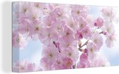 Toile Peinture Blossom - Cerisier - Printemps - 80x40 cm - Décoration murale