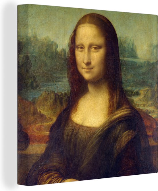 Gezond Krijgsgevangene Streng Canvas Schilderij Mona Lisa - Leonardo da Vinci - 20x20 cm - Wanddecoratie  | bol.com