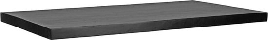 LABEL51 Tafelblad Straight Edge Eetkamertafel - Zwart - Mangohout - 120 cm Straight