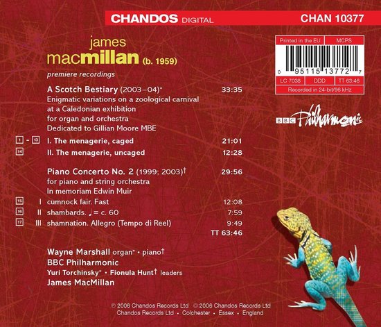 Wayne Marshall, BBC Philharmonic Orchestra - MacMillan: Piano Concerto No. 2 | A Scotch Bestiary (CD)
