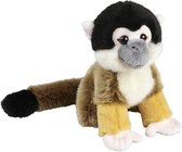 Pluche knuffel dieren Squirrel aapje 18 cm - Speelgoed apen/aapjes knuffelbeesten