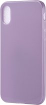 Apple iPhone X/10 Hoesje - Mobigear - Color Serie - TPU Backcover - Paars - Hoesje Geschikt Voor Apple iPhone X/10