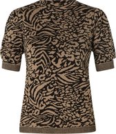 YEST Aga Trui - Taupe/Black - maat 40