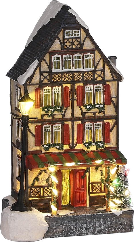 Village de Noël de Luville Maison Miniature Allemande - L9 x L8 x H15,5 cm