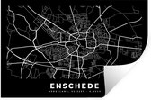 Muurstickers - Sticker Folie - Enschede - Nederland - Zwart - 30x20 cm - Plakfolie - Muurstickers Kinderkamer - Zelfklevend Behang - Zelfklevend behangpapier - Stickerfolie