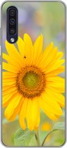 Geschikt voor Samsung Galaxy A50 hoesje - Bloemen - Zonnebloem - Geel - Siliconen Telefoonhoesje
