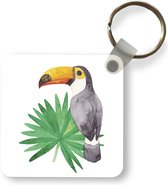 Sleutelhanger - Uitdeelcadeautjes - Toekan - Vogel - Blad - Plastic