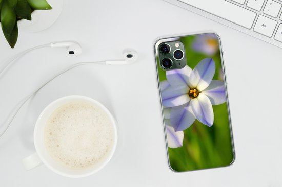 Coque iPhone 11 Pro Max - Fleurs - Jardin - Violet - Coque de téléphone en Siliconen