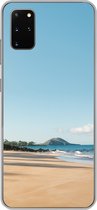 Geschikt voor Samsung Galaxy S20 Plus hoesje - Strand - Zomer - Palmbomen - Siliconen Telefoonhoesje