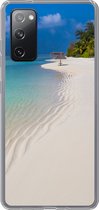 Geschikt voor Samsung Galaxy S20 FE hoesje - Zee - Strand - Zomer - Siliconen Telefoonhoesje
