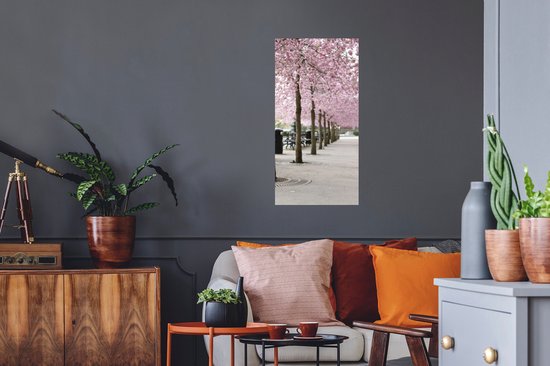 Stickers muraux - Printemps - Sakura - Arbres - 40x80 cm - Film Adhésif