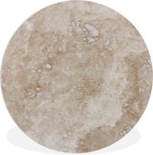 Cercle mural - Cercle mural Indoor - ⌀ 30 cm - Plastique - Marbre beige et blanc