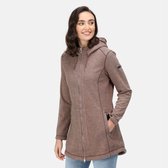 De Radhiyah fleecejas - outdoortrui - dames - geÃ¯soleerd - woleffect - bruin