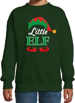 Little elf Kerstsweater - groen - kinderen - Kersttruien / Kerst outfit 3-4 jaar (98/104)
