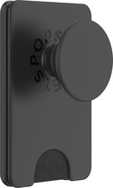 PopSockets PopWallet+ met een magnetische ring - Portemonnee en Telefoonbutton voor iPhone 12 en hoger - Zwart
