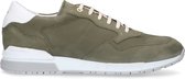 Van Lier - Heren - Donkergroene nubuck sneakers - Maat 44