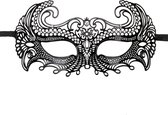 Zwart metalen Venetiaans masker