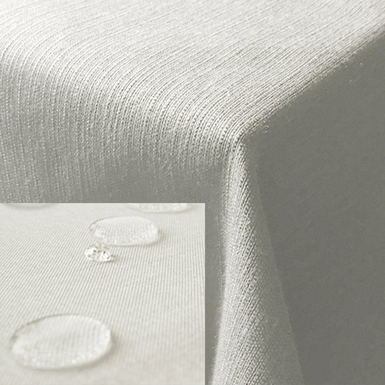 Laura Ashley Decoratief tafelkleed, kreuk- en vlekbestendig, morsbestendig, waterafstotend, onderhoudsvriendelijk, wasbaar polyesterweefsel voor eetkamer, keuken, vakantie, feest en meer, 152 x 213