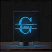 Led Lamp Met Naam - RGB 7 Kleuren - Gerald