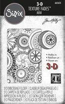 Sizzix 3D Mini Embossing Folder - Texture Fades - Mechanics