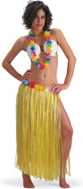 Carnival Toys Rok Hawaii Dames 70 Cm Nylon Geel 2-delig One-size