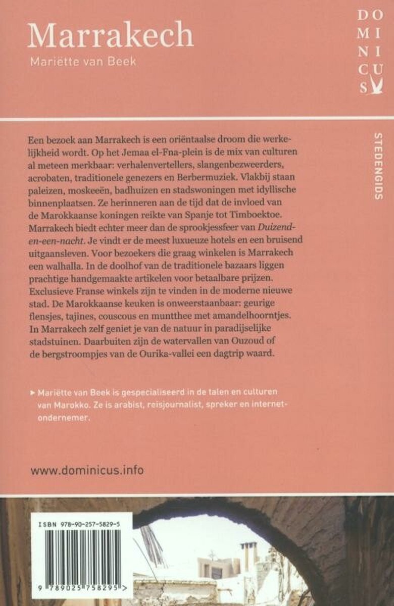 Dominicus stedengids - Marrakech - back cover
