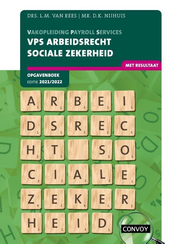 VPS Arbeidsrecht Sociale Zekerheid 2021-2022 Opgavenboek - cover