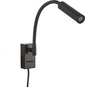 Lucande - LED wandlamp - 1licht - ijzer - H: 43.5 cm - mat - Inclusief lichtbron