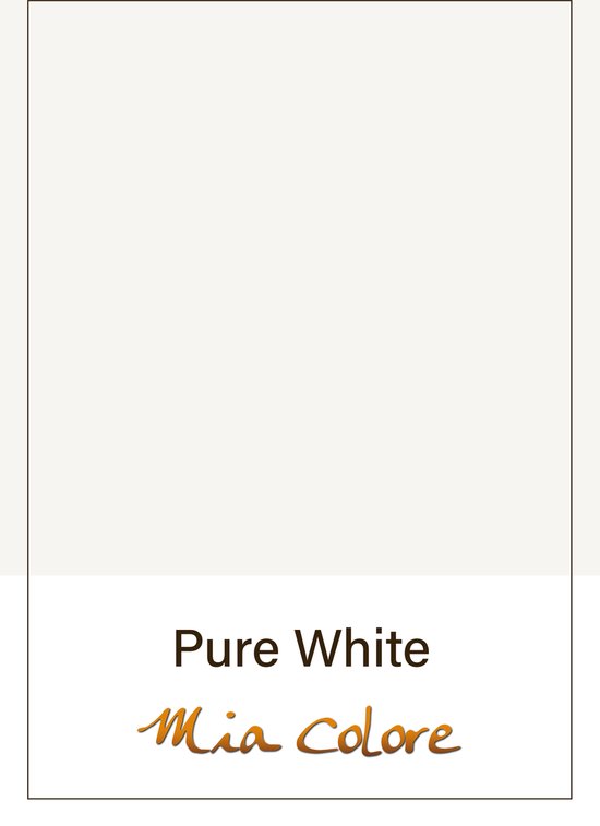 Pure white krijtverf Mia colore 0,5 liter