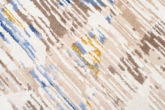 Tapiso Asthane Tapis Beige Blauw Chambre Salon Tapis Taille - 160x220